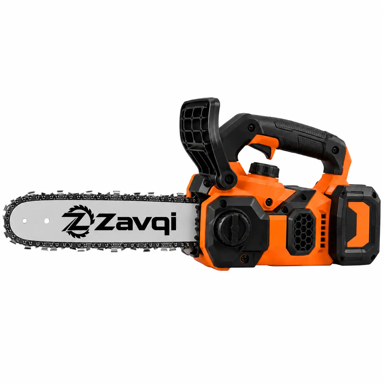zavqi 12 inch cordless brushless tophandle chainsaw Zavqi 12 Inch Cordless Brushless Top Handle Chainsaw - Image 1